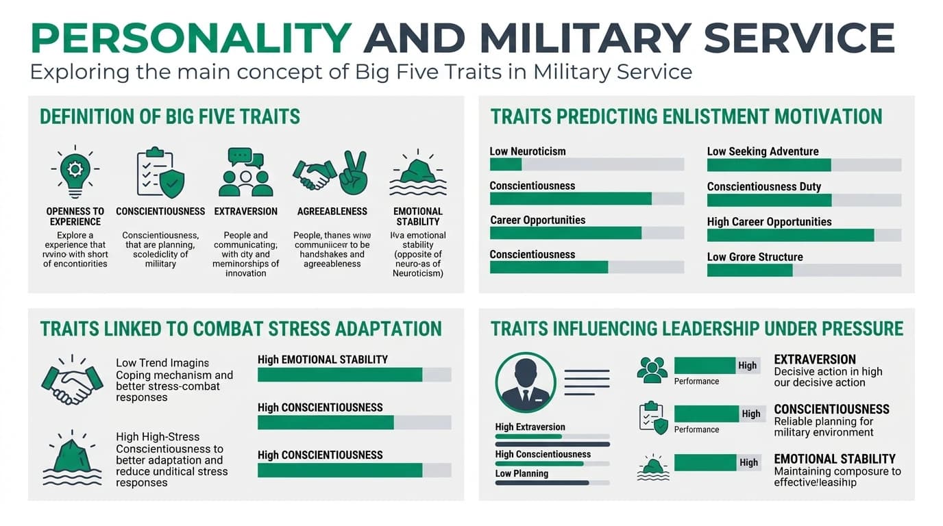 A soldier looking thoughtful as he stands in a field, symbolizing the intersection of personality and military service.