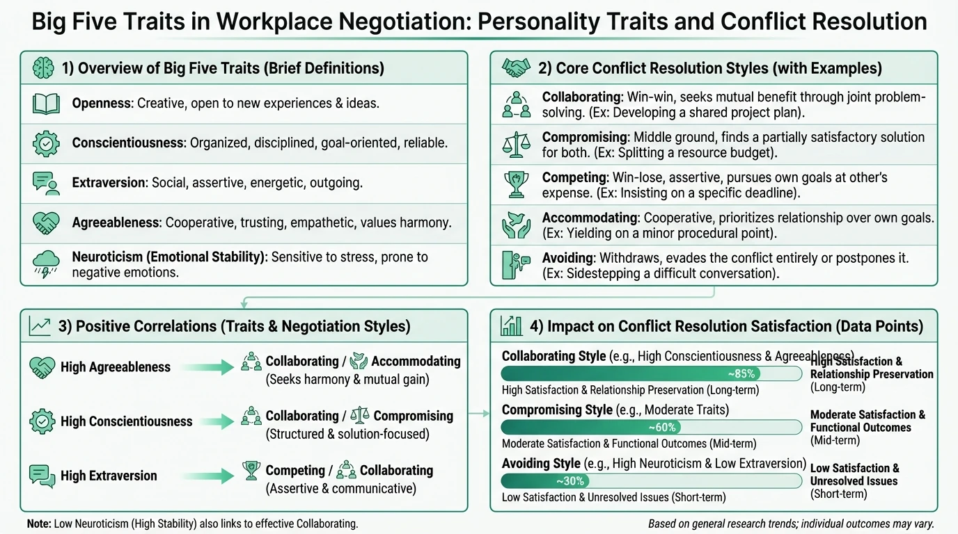 Conflict Resolution Rug Personality and Conflict Resolution in the Workplace: Big Five Traits ...