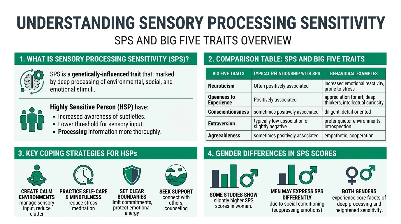 Albis Processing Guide Personality Sensory Processing Sensitivity Hsp Big Five | Psychometric ...